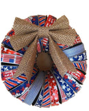 Americana Mason Jar Ring Wreath
