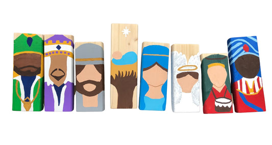 Christmas Nativity Wood Blocks