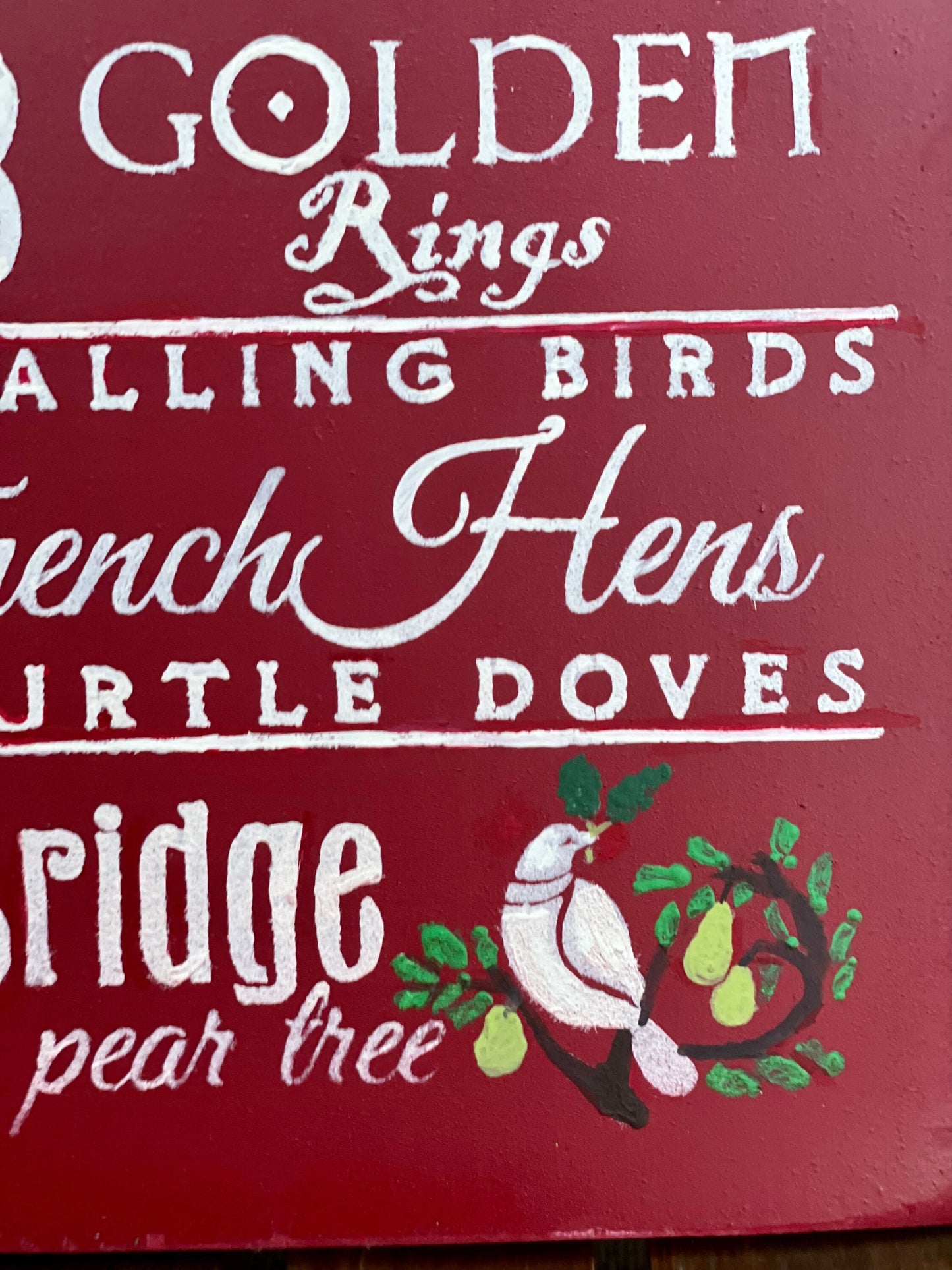 12 Days of Christmas Sign