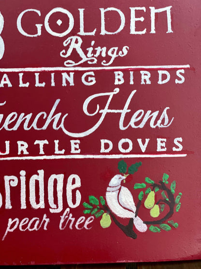 12 Days of Christmas Sign