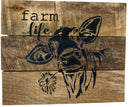 Farm Life Cow Wall Sign