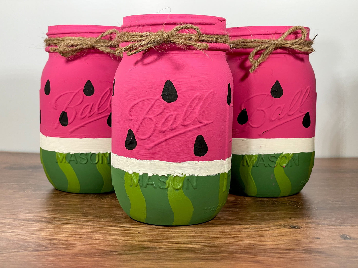 Watermelon Mason Jars