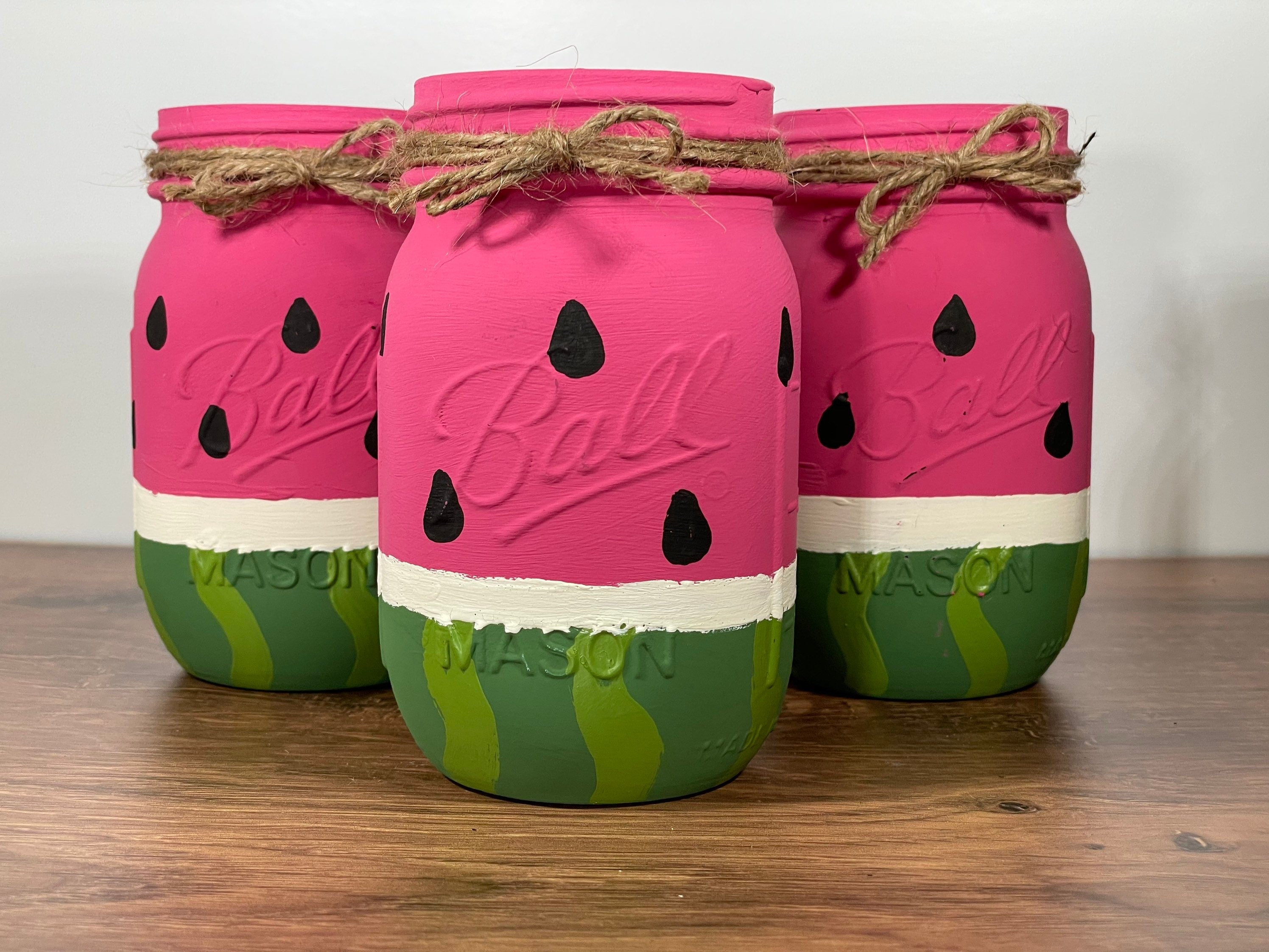 Watermelon Mason Jars