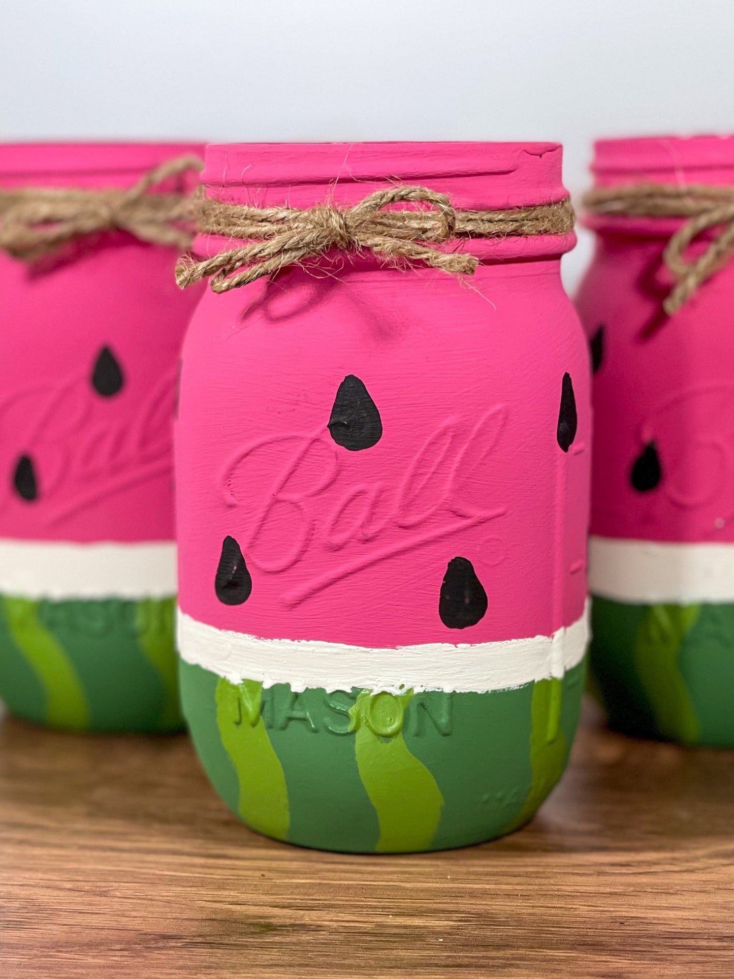 Watermelon Mason Jars