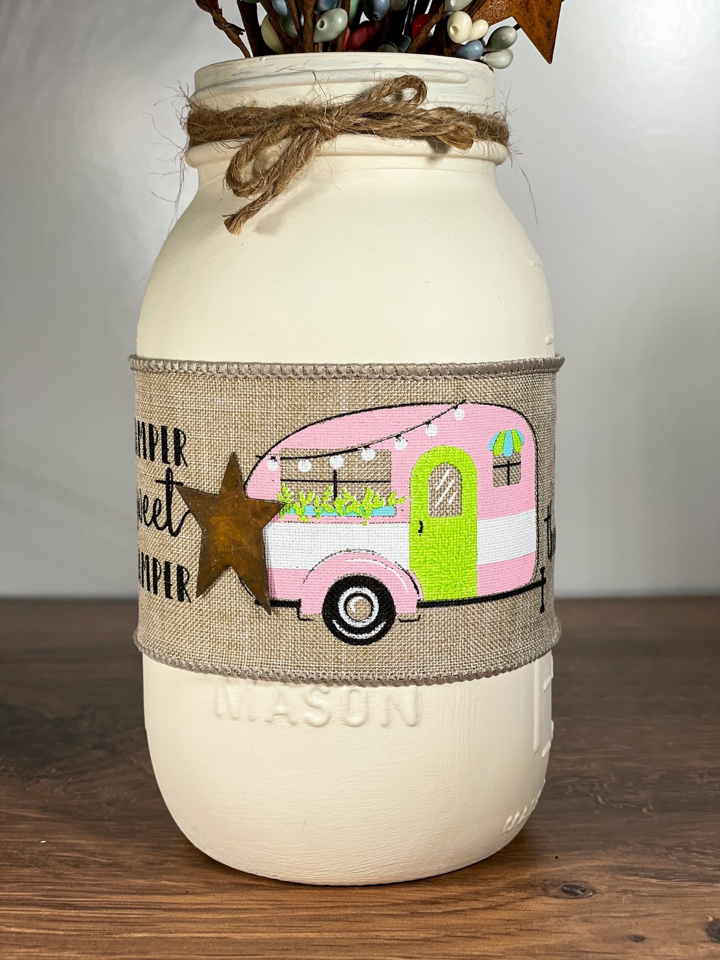 Camper Mason Jar