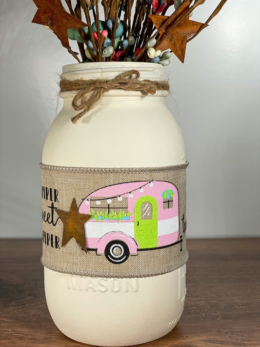 Camper Mason Jar