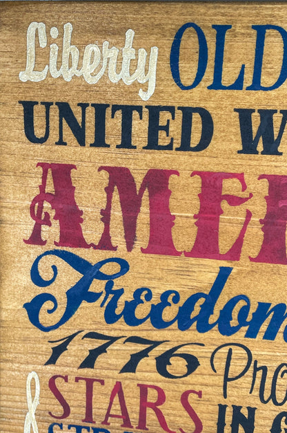 America Subway Art Sign