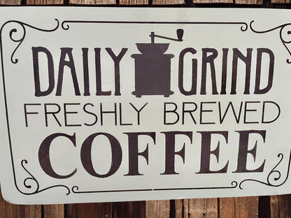 Coffee Farmhouse Wood Sign