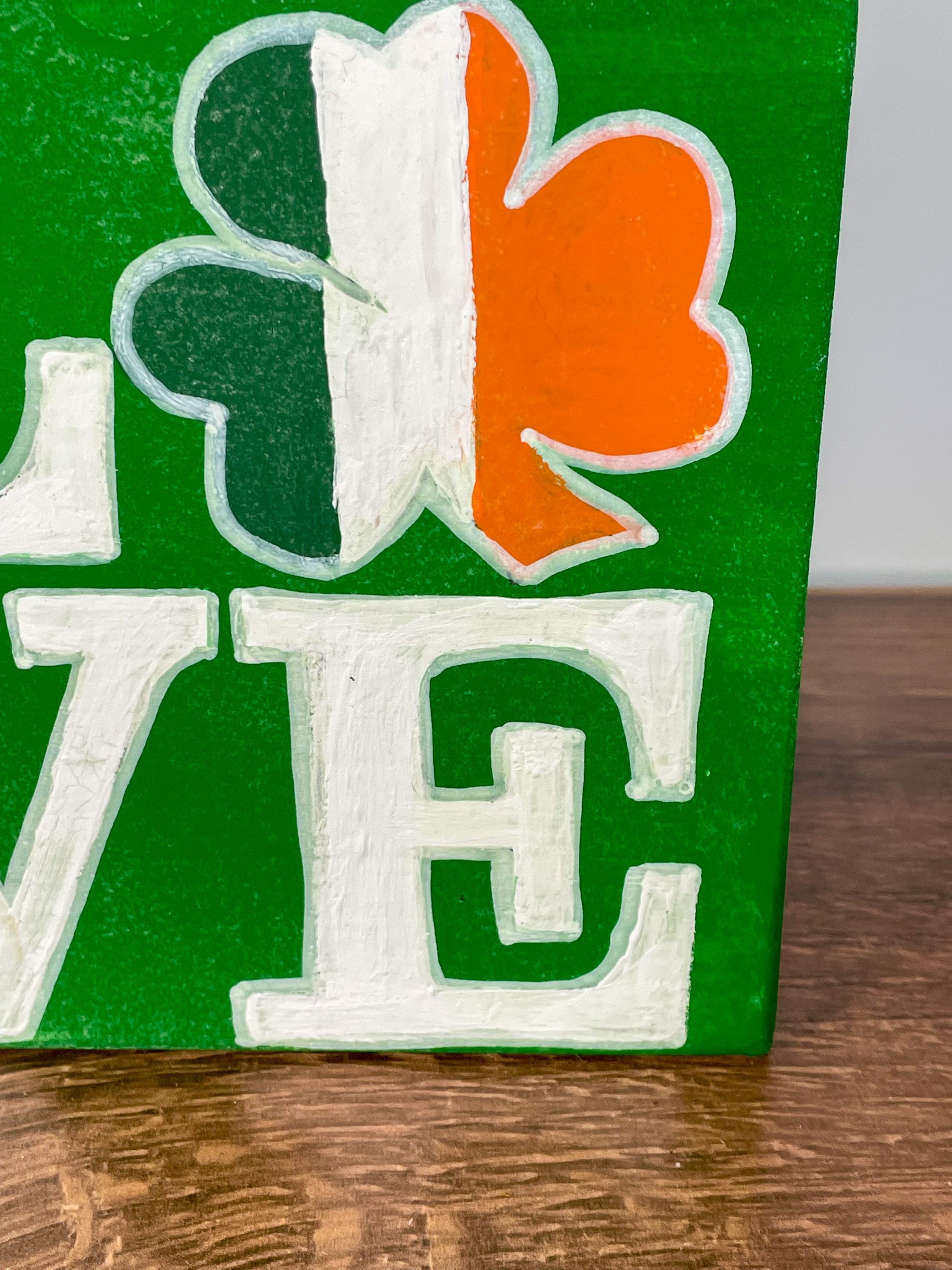 Irish LOVE Shelf Sign