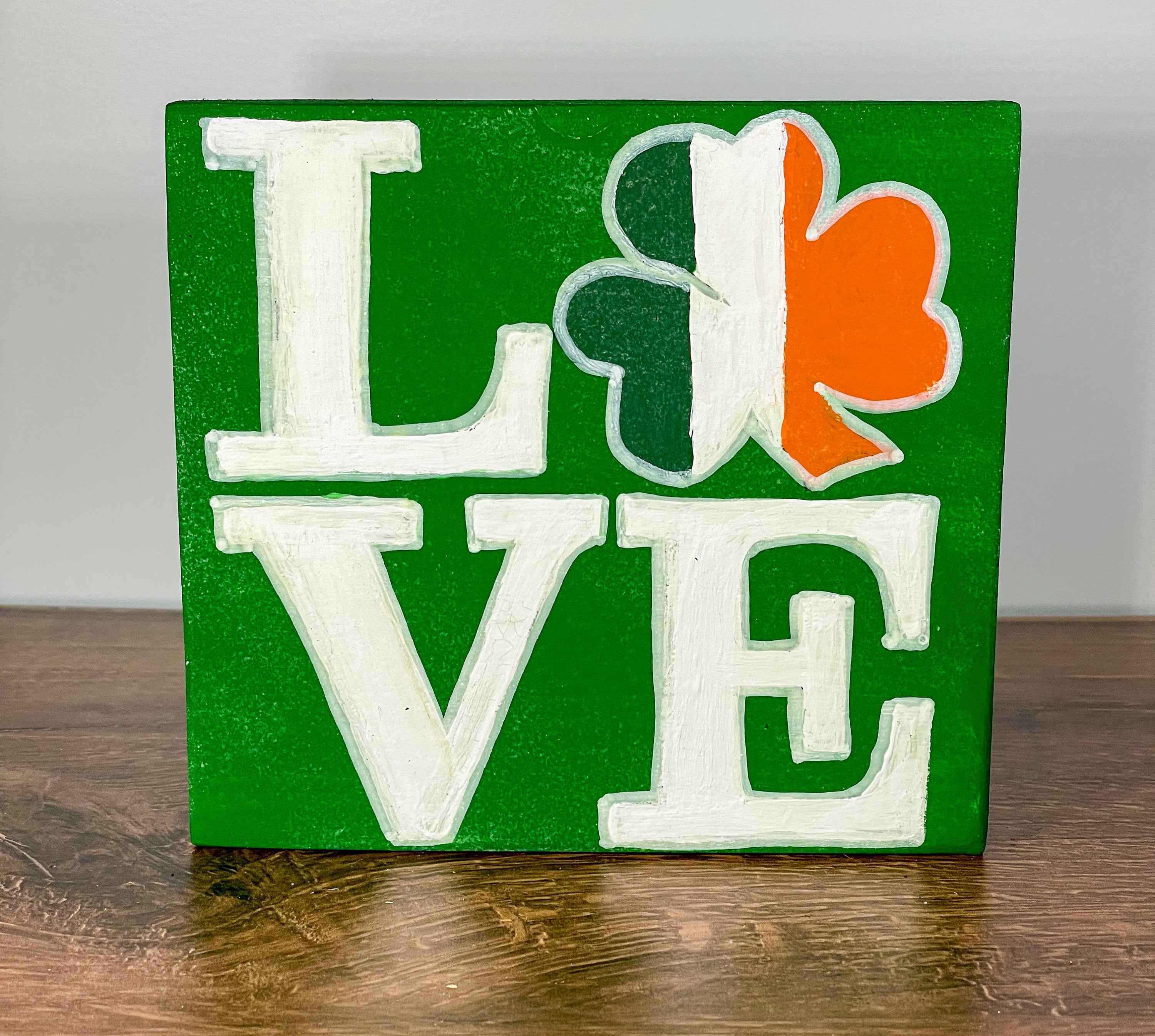 Irish LOVE Shelf Sign