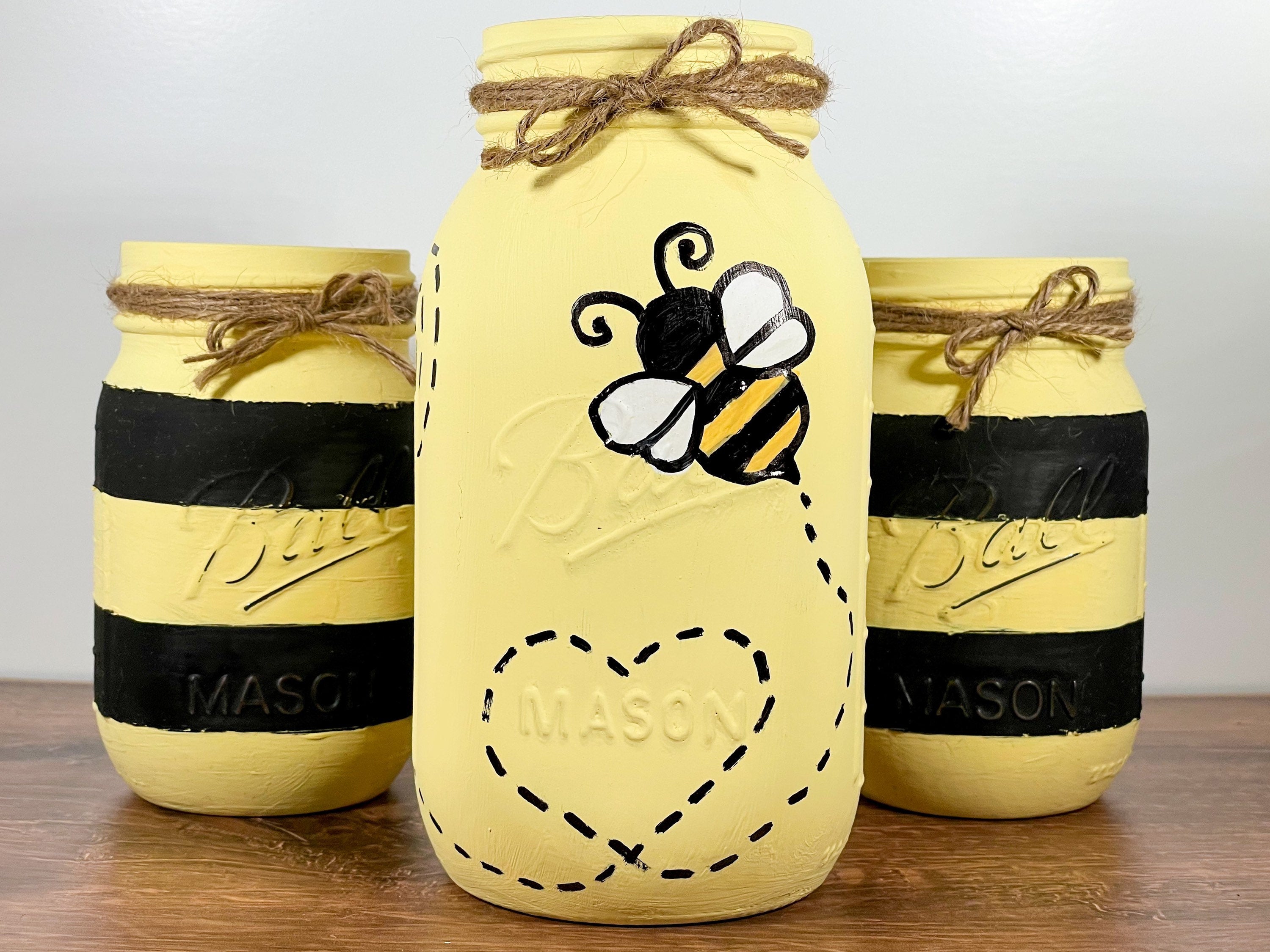 Bee Mason Jars
