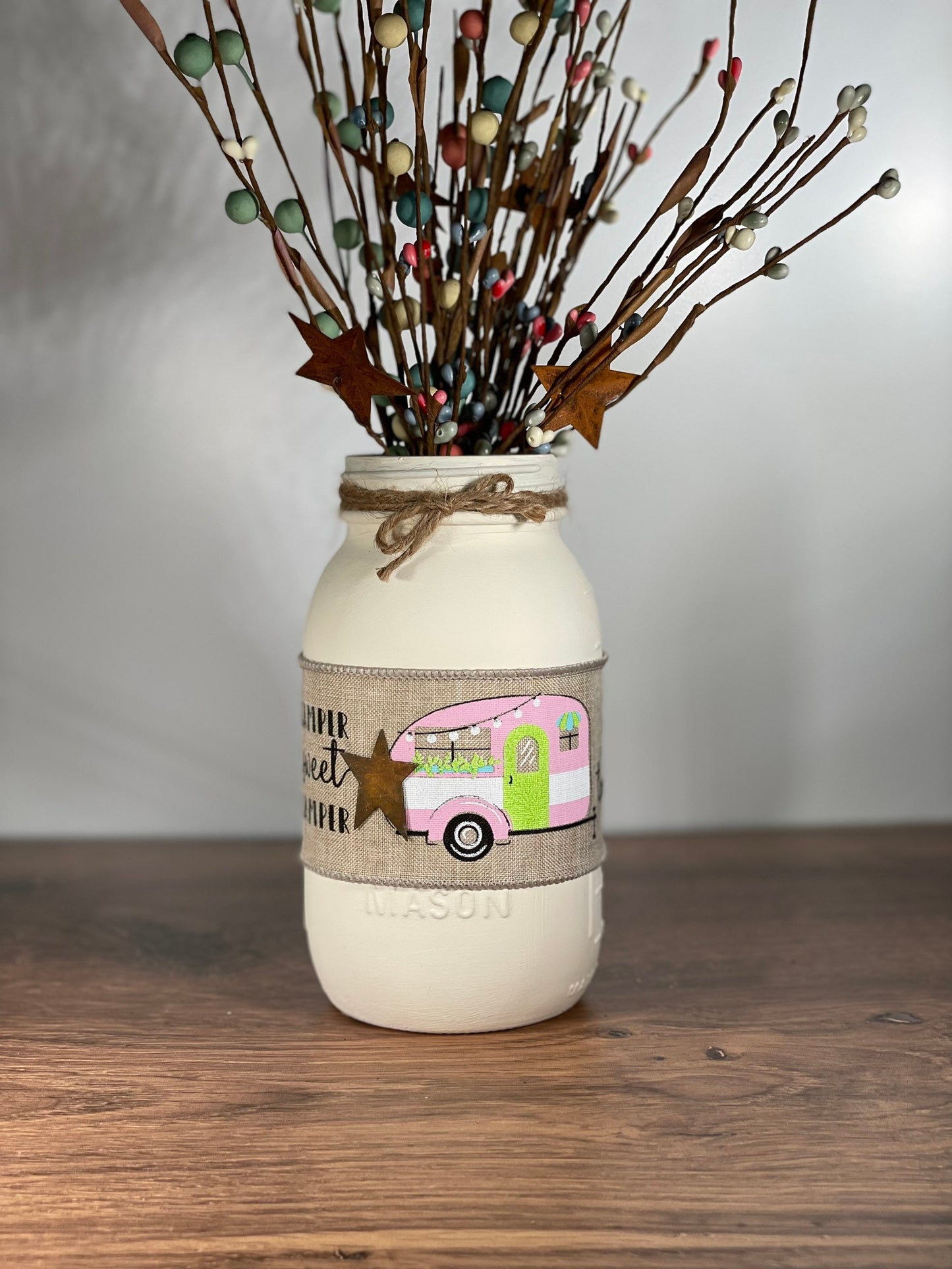 Camper Mason Jar