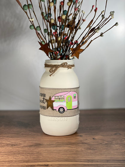 Camper Mason Jar