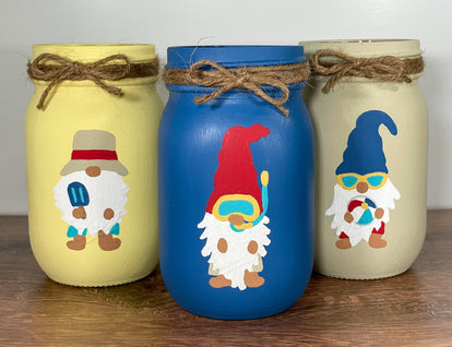 Gnome Summer Mason Jars
