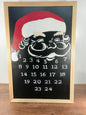 Santa Christmas Countdown Chalkboard Sign