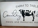 Farm to Table  Kitchen Wall Sign