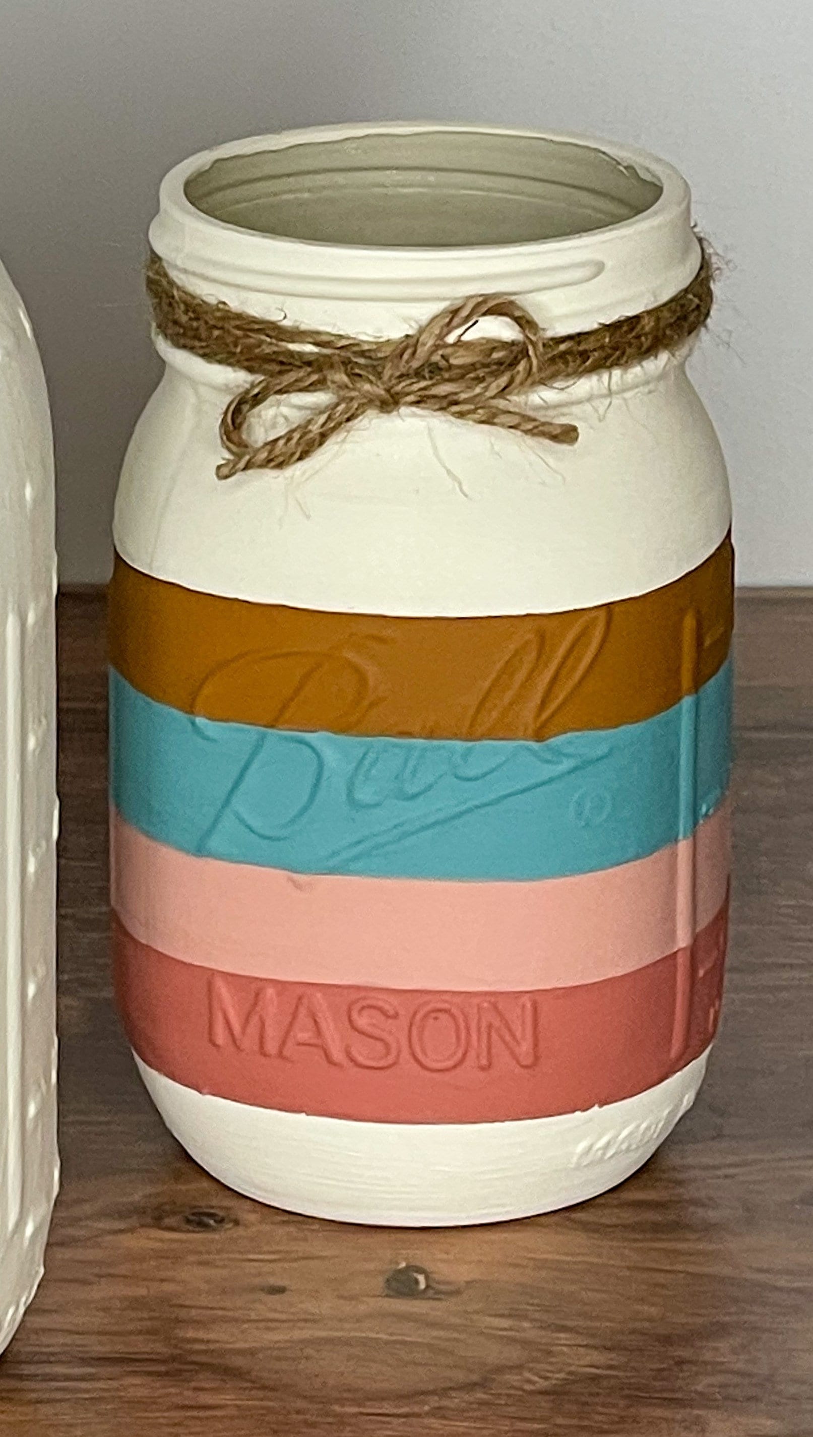 Boho Rainbow Mason Jars