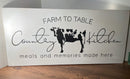 Farm to Table  Kitchen Wall Sign