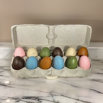Painted Speckled Plastic Eggs