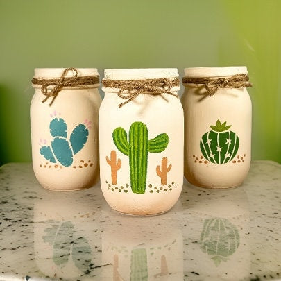 Cactus Mason Jars