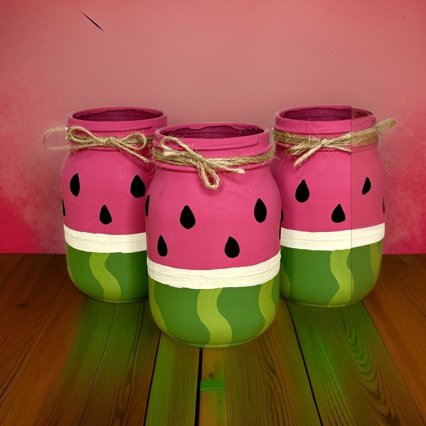 Watermelon Mason Jars