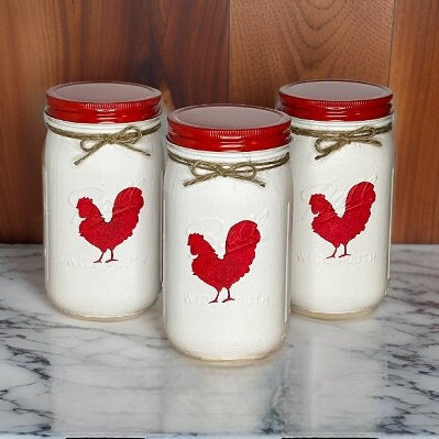 Rooster Kitchen Mason Jars