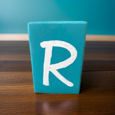 Spring Letter Wood Blocks
