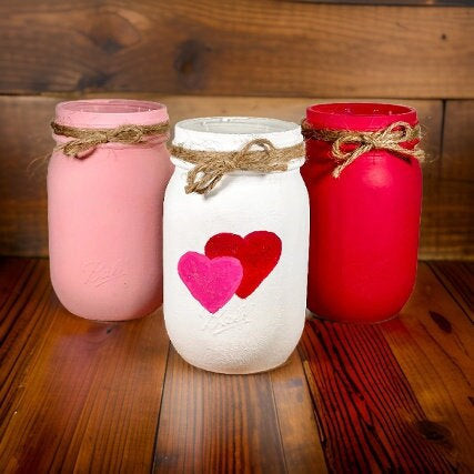 Valentine’s Day Mason Jars