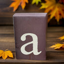 Fall Wood Letter Blocks