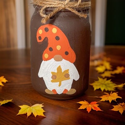 Gnome Fall Mason Jars