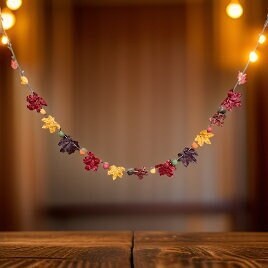 Fall Maple Leaf & Acorn Garland