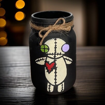 Voodoo Doll Mason Jars