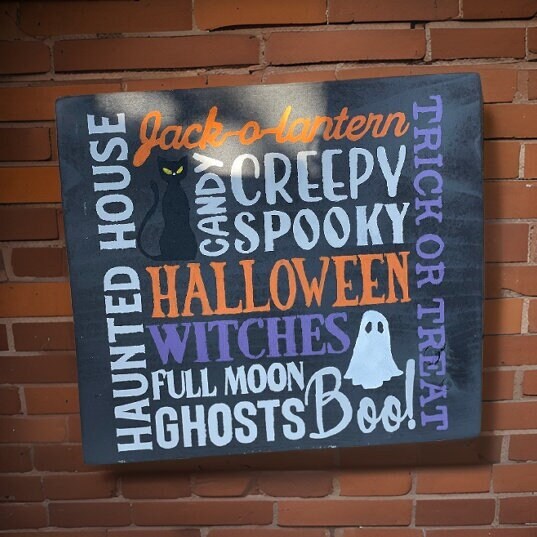 Halloween Favorites Wood Sign