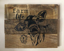 Farm Life Cow Wall Sign