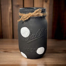 Black & White Mason Jars