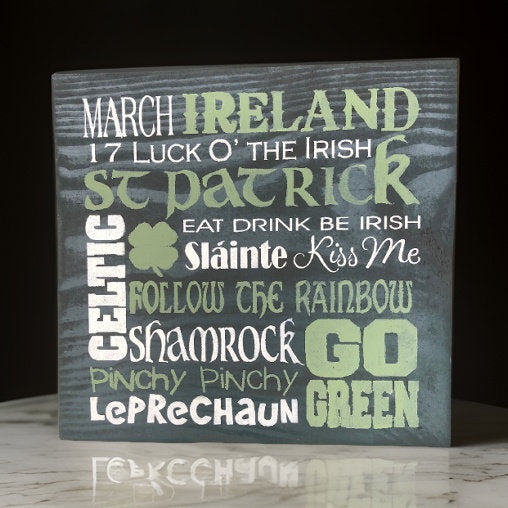 St Patrick's Day Wall Sign