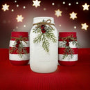 Christmas Candy Cane Mason Jars