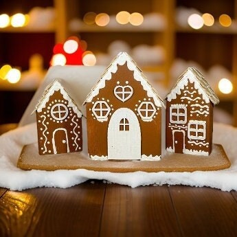 Gingerbread House Wood Blocks