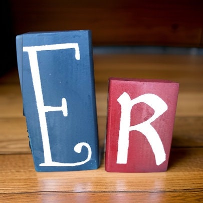 AMERICA Wood Letter Blocks