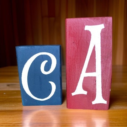 AMERICA Wood Letter Blocks
