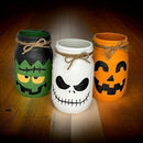 Halloween Monster Mason Jars