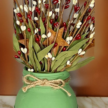 Irish Primitive Mason Jar