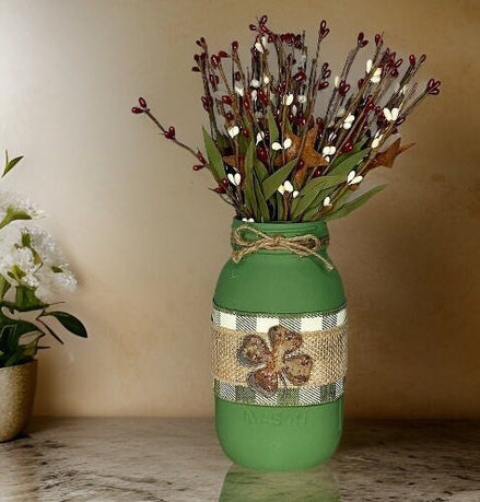 Irish Primitive Mason Jar