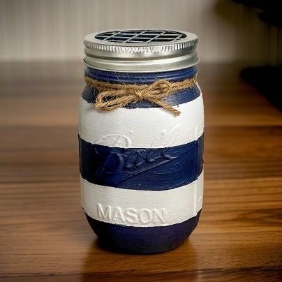 Nautical Mason Jar Bathroom Set