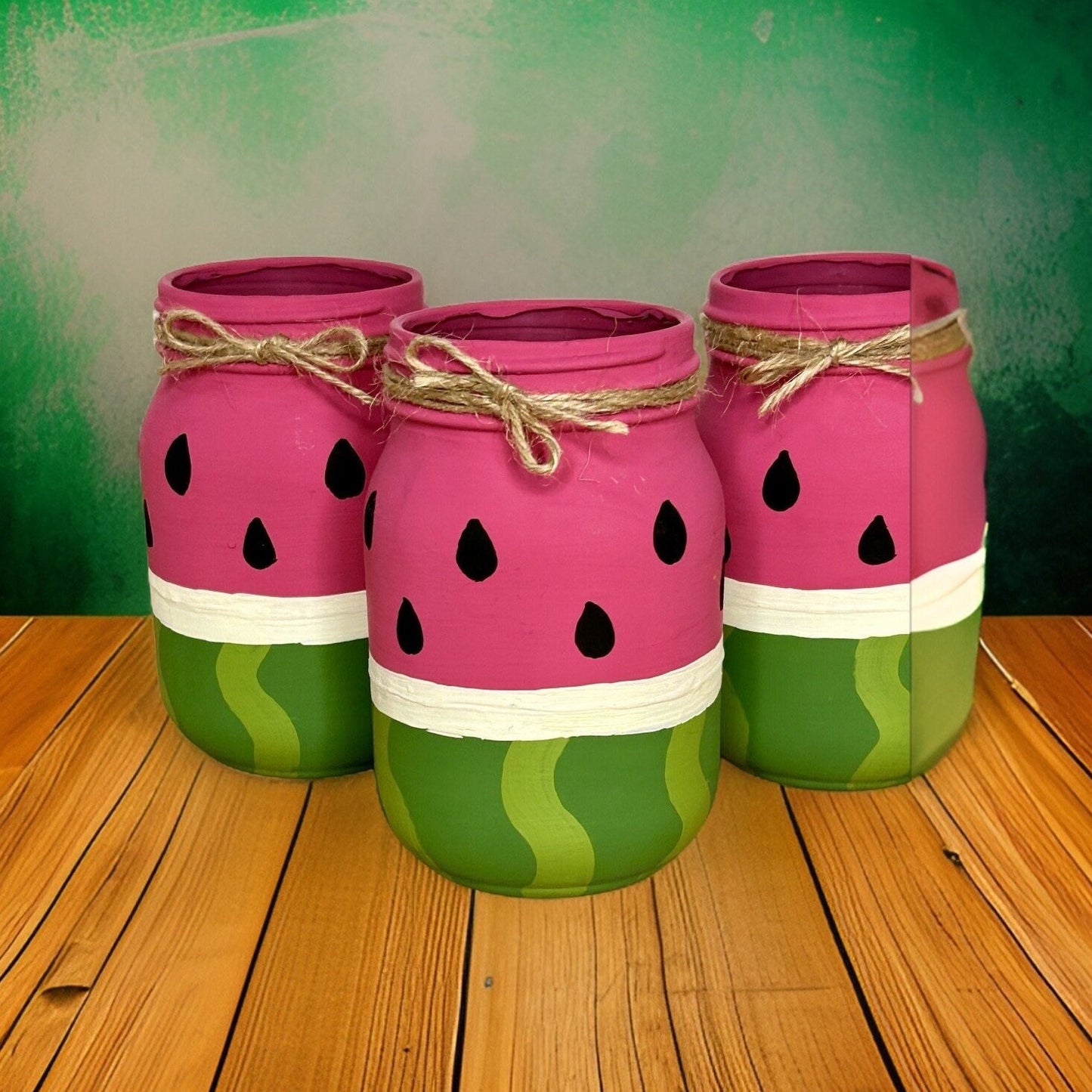 Watermelon Mason Jars