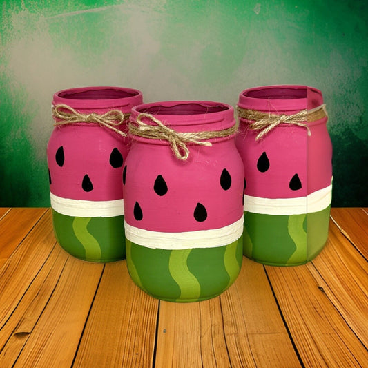 Watermelon Mason Jars