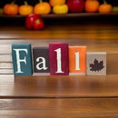 Fall Wood Letter Blocks