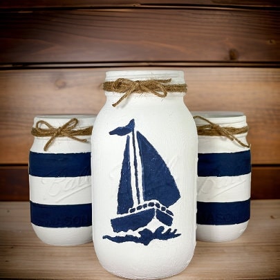 Sailboat Mason Jars