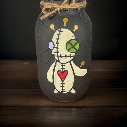 Voodoo Doll Mason Jars