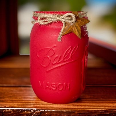 Red, White & Blue Mason Jars